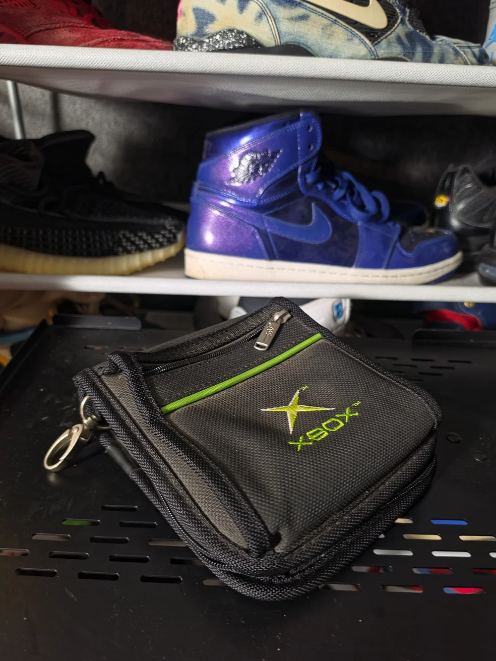 🔥 Xbox Black and Neon Green Compact Gaming Accessory Pouch Cd Disc Holder Case